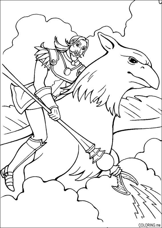 Download Coloring page : Barbie magic pegasus - Coloring.me