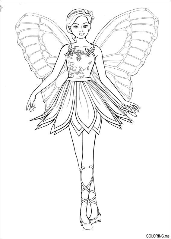 Coloring page : Barbie magic pegasus fairy pose - Coloring.me