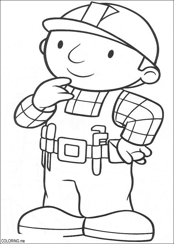 Coloring page : Bob the builder think - Coloring.me