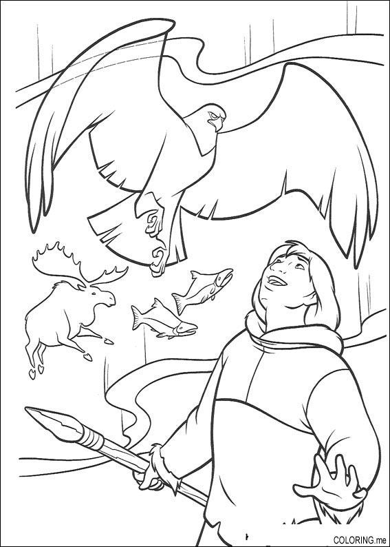 tanana coloring page hard brother bear