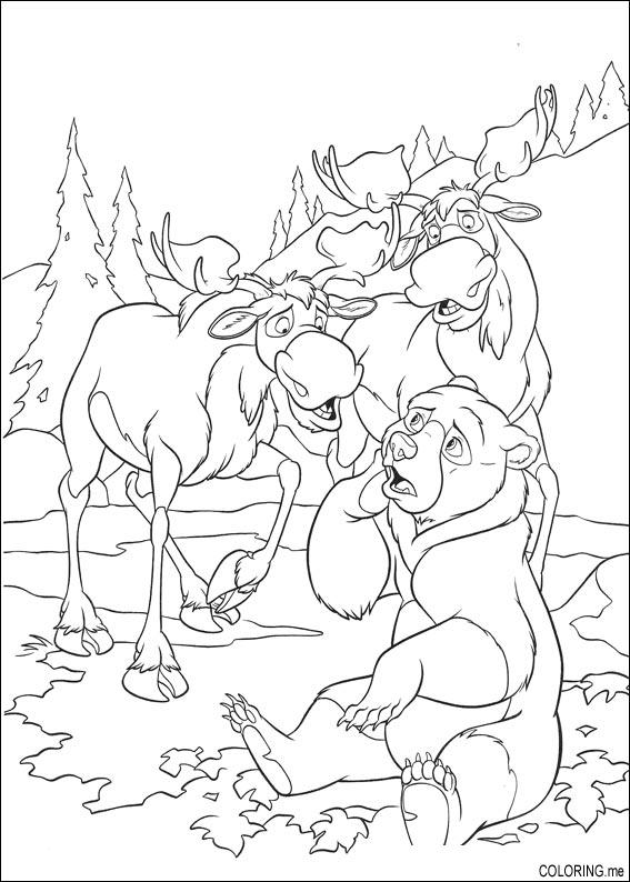 Coloring page : Brother bear awakens - Coloring.me