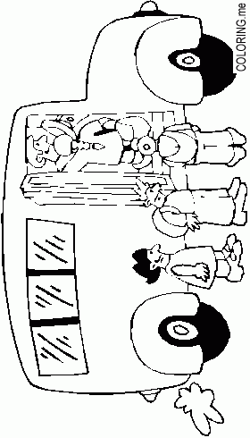 Coloring page : Bus - Coloring.me