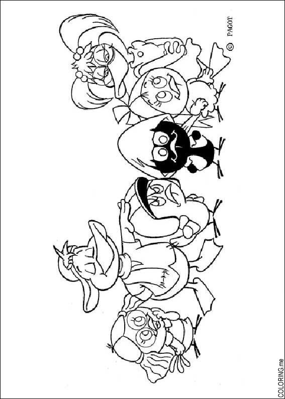 Coloring page : Calimero familly - Coloring.me