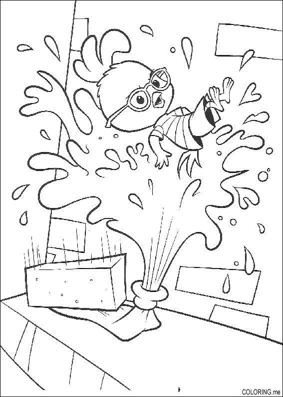 Coloring page : Chicken Little water - Coloring.me